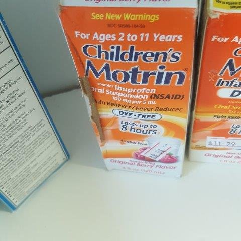 Motrin Children S Oral Suspension Dye Free Berry Ibuprofen Fever Reducer 4 Oz Pharmacy